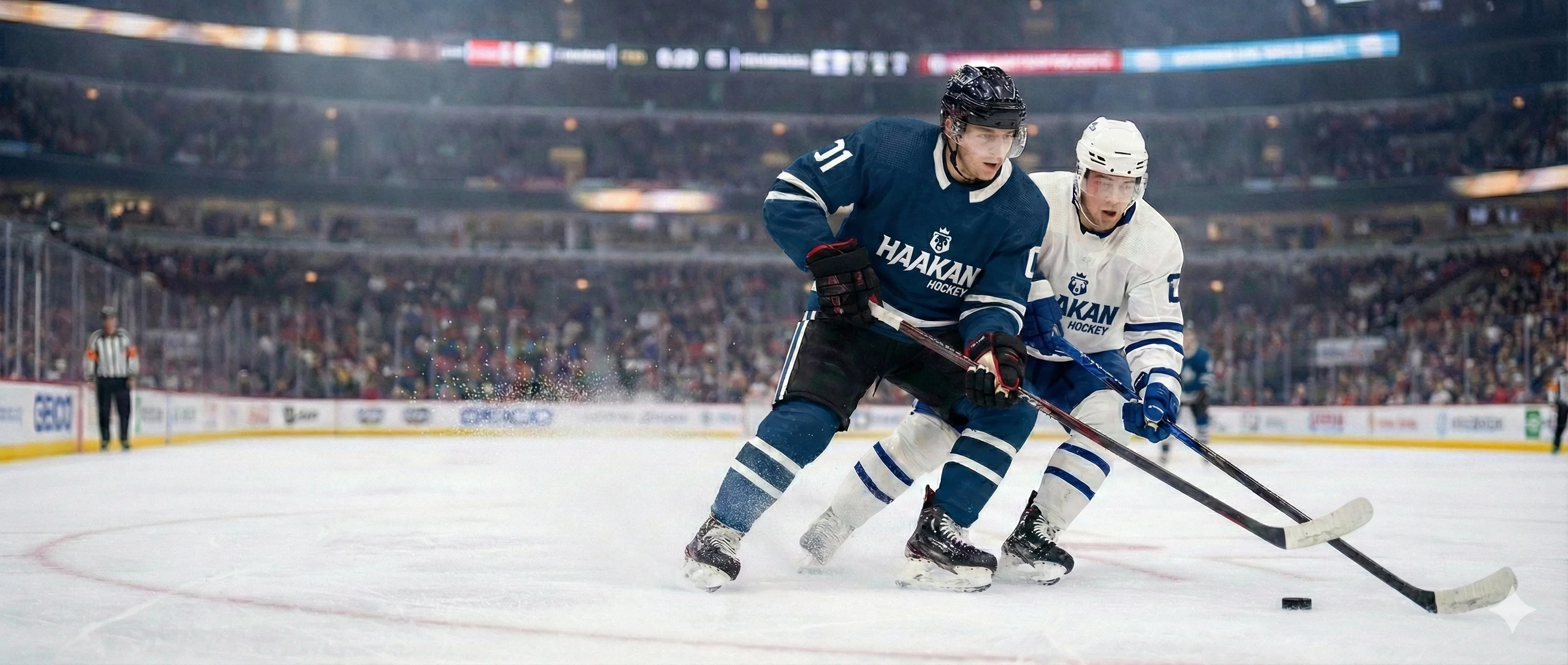 Haakan Hockey action on the ice